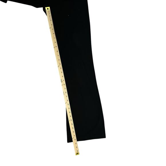 Mango & Mint Black Leggings Womens Size M Cotton Blend Flare Leg Stretch Yoga - Picture 8 of 9